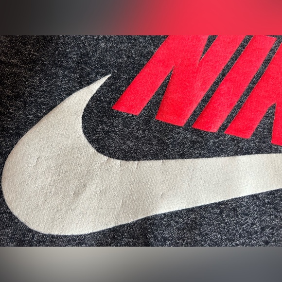Vintage 80s Nike Air crewneck hoodie sweater sweatshirt Jordan grey tag infrared - Picture 7 of 16